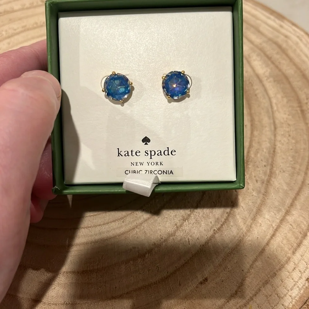 kate spade Boxed Sapphire Bright Ideas Studs/NWT